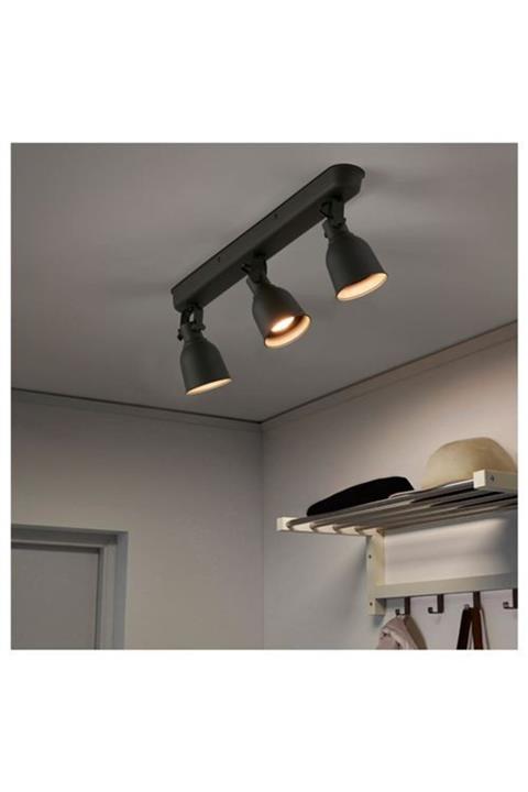 TEKNOSELL90 Hektar Spot Lamba, Koyu Gri 3 Spotlu