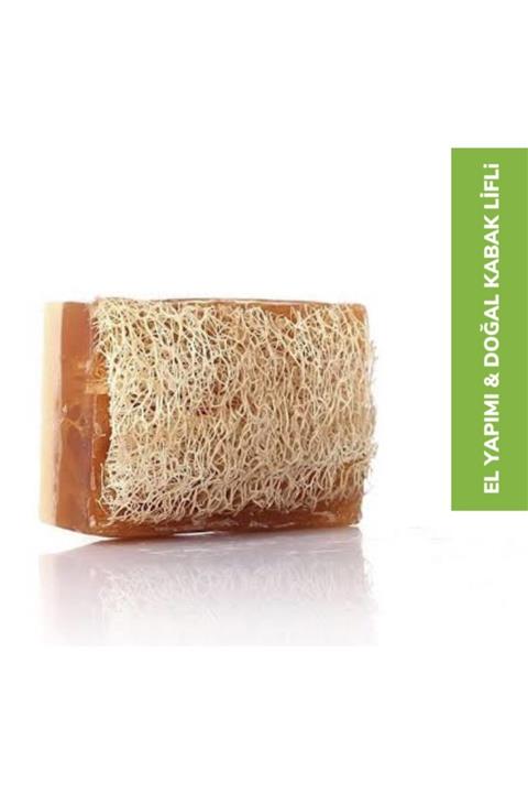 CEYLİN El Yapımı Doğal Kabak Lifli Eşek Sütlü - Ballı Sabun