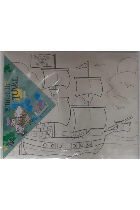 Abka Kendinden Resimli Silinebilir Tuval 20x25cm -gemi