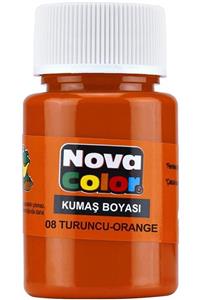 Nova Color Kumaş Boyası Turuncu 12'li Kutu Nc-166