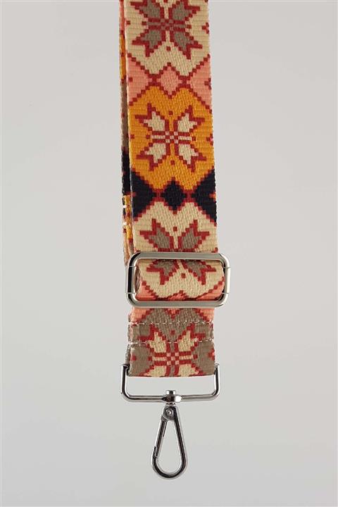 FAEN Etnik Desenli Çanta Askısı Silver