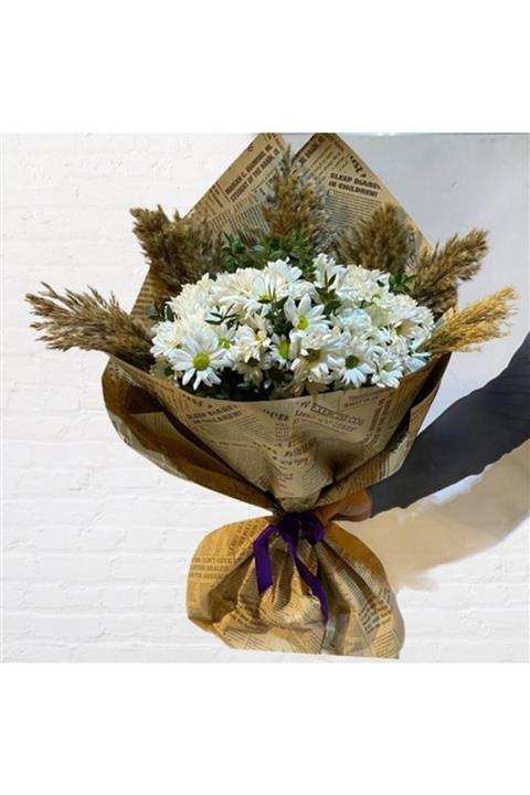 Çiçek Yolla Pampas Papatya Buketi