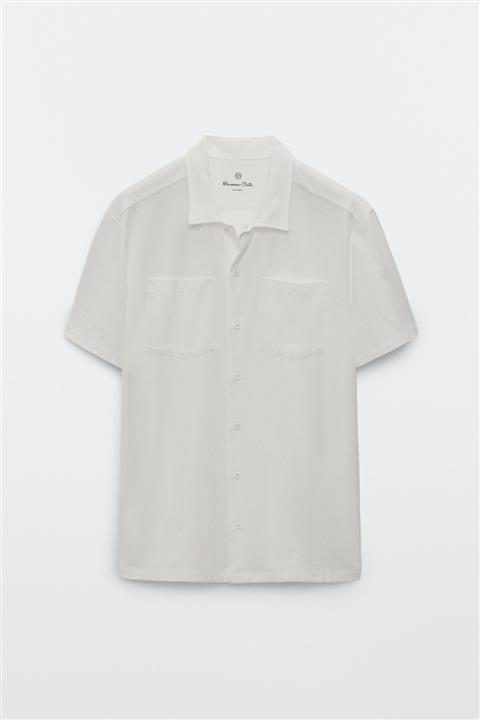 Massimo Dutti Erkek %100 Pamuklu Kısa Kollu Gömlek 00705400