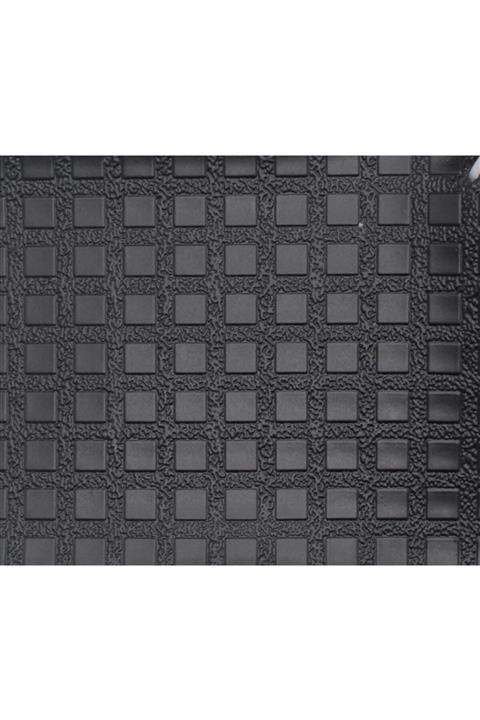 OROTEX Paralı Pvc Kaplama Keçe Taban Oto Döşeme Kare Desen Siyah