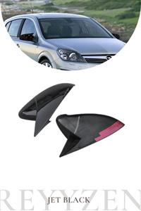 Reyyzen Opel Astra H 2004-09 Sinyalsiz Yarasa Ayna Kapağı Jet Black