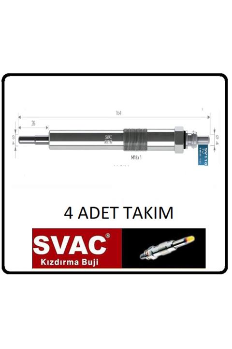 SVAC Kızdırma Bujisi Nissan Navara Pathfinder Qashqai X-trail-sv110-takım