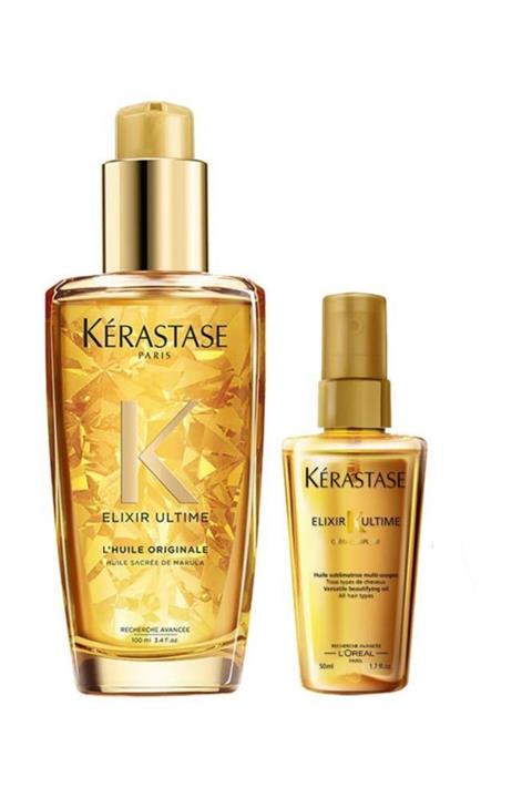 Kerastase Elixir Ultime Original Parlaklık Yağı 100 ml + Seyahat Boy Yağ 50 ml