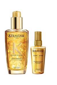 Kerastase Elixir Ultime Original Parlaklık Yağı 100 ml + Seyahat Boy Yağ 50 ml