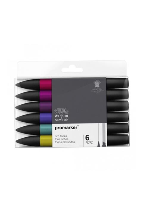 Winsor Newton Winsor & Newton Promarker Zengin Tonları Seti 3822332c  6'lı