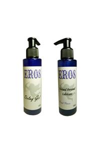 Eros 125ml Şeftali Aromalı Kayganlaştırıcı Ve 125ml Dlay Jel Erkeklere Özel Set