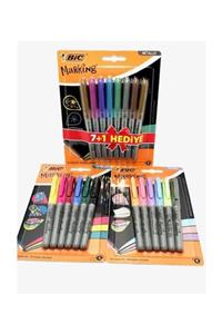 Bic Marking Xl Set - Marking 6'lı Pastel + Marking 6'lı Intense + Marking 8'li Metalic