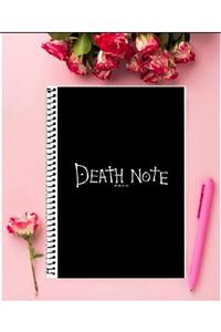 AYAŞLI KIRTASİYE Lıght Yagami Death Note Anime Defter 1 Adet Özel Tasarım A5 Boyutu 15*21 Cm Telli Çizgisiz Defter