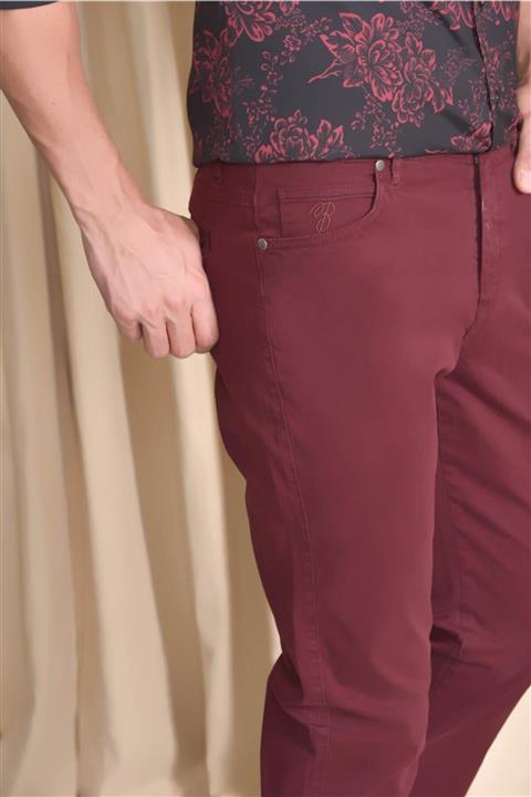 BAGGI Slim Fit Spor Pantolon Bordo