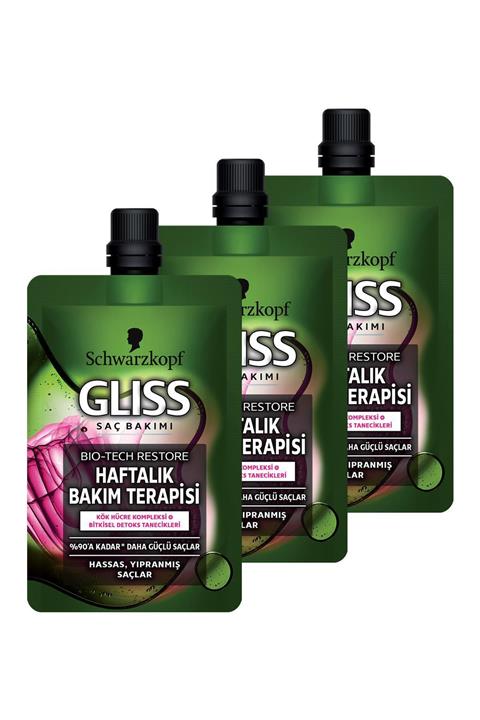 Gliss Bio-tech Restore Haftalık Bakım Terapisi 50 Ml 3'lü