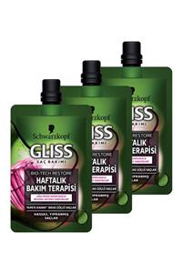 Gliss Bio-tech Restore Haftalık Bakım Terapisi 50 Ml 3'lü