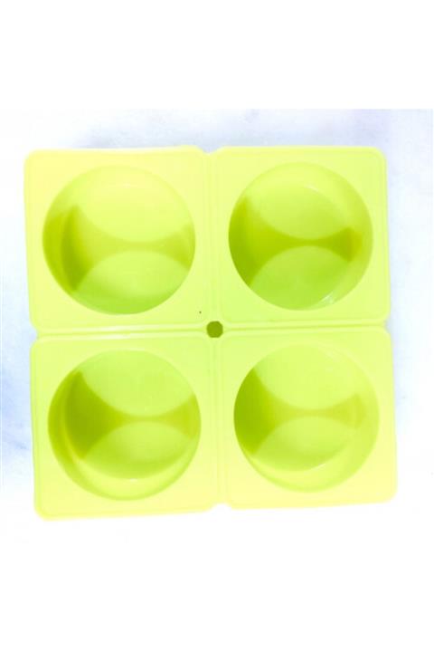 VNVOLKANATUREL Yuvarlak Dörtlü Silikon Kalıp