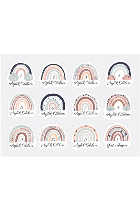 esmababy Aylık Bebek Stickerları