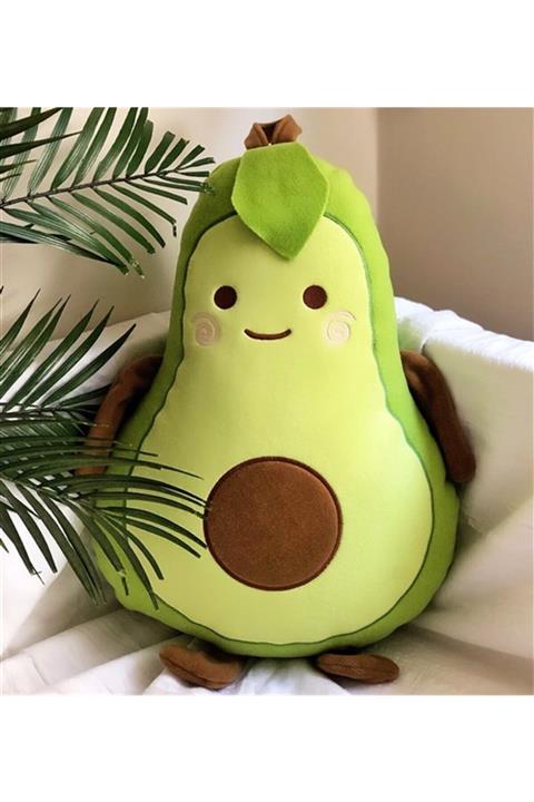 Agem Elit Sevgiliye Dekoratif Avokado Peluş Yastık Nisa Yastık 50 Cm Büyük Boy