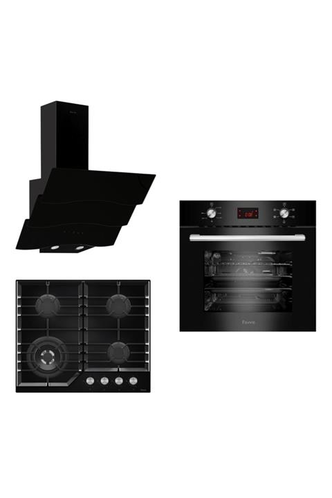 Ferre Black Bright Plus Ankastre Set 3'lü