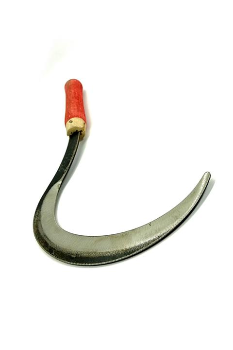 isem casting Kırmızı Çelikten Dövme El Yapımı Orak 32 cm