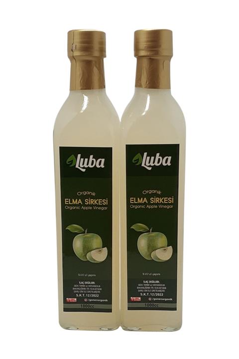 Luba Elma Sirkesi Doğal Fermente Plastik Şişe 2 X 1000 ml