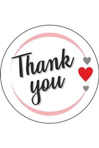 ENGINPRINT 78 Adet Şeffaf Thank You Sticker Teşekkürler Etiketi