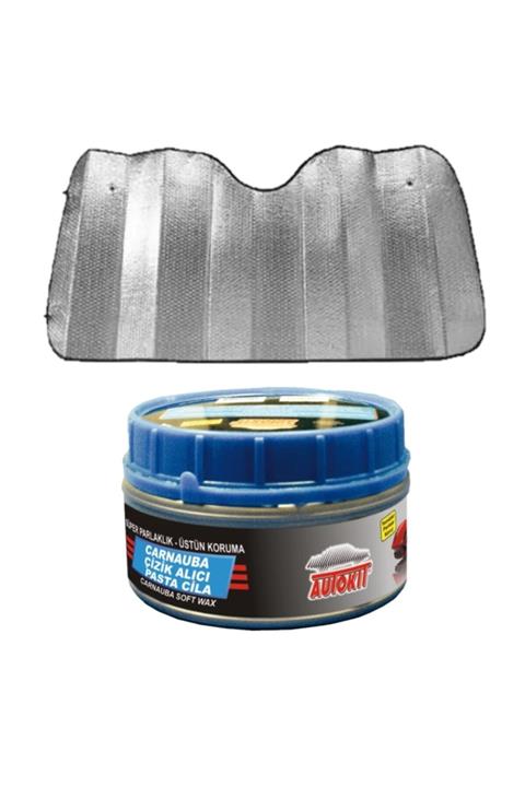 Autokit Carnauba Çizik Alıcı Pasta Cila 300 Gr, Ön Cam Güneşliği (140*70 cm)