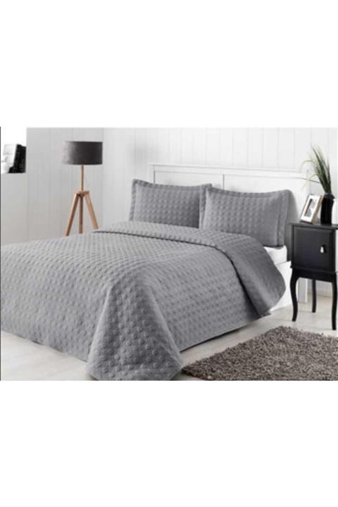 Özdilek Çift Kişilik Nakışlı Yatak Örtüsü Loseta Gri 250x260