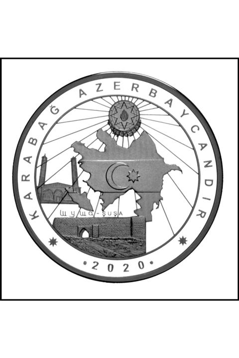 Darphane Karabağ Azerbaycandır Gümüş Hatıra Parası - Türkçe