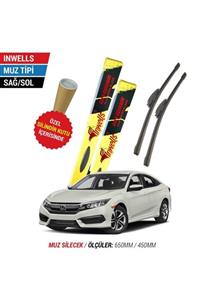 Inwells Honda Civic Inwells Muz Silecek (2017-2020 Fc5)