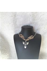 Fugusugu Angel's Cross Flame Choker