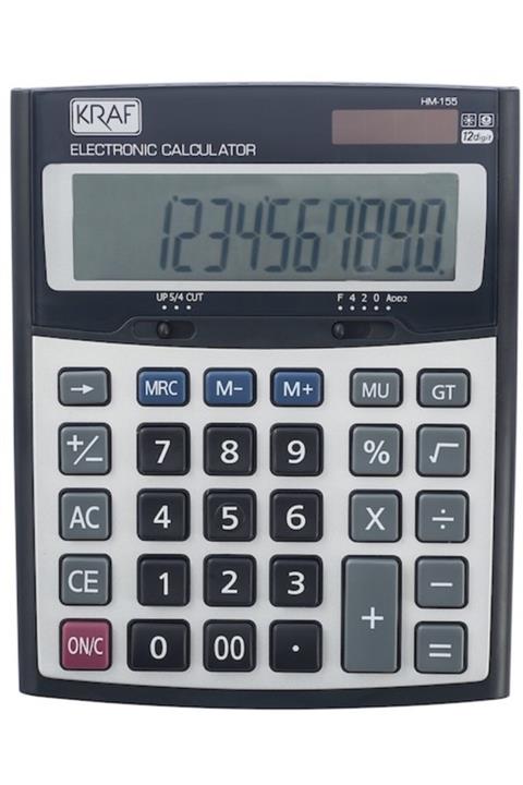 KRAF Hm-155 Hesap Makinası 12 Hane Masa Üstü