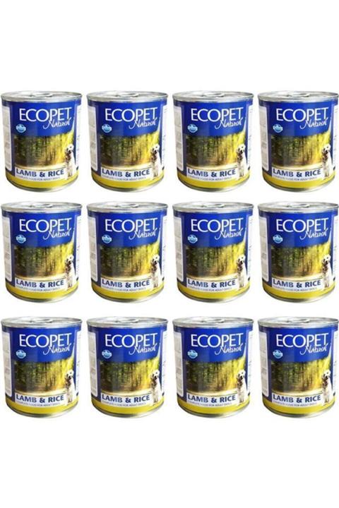 Farmina Ecopet Natural Kuzu Etli Ve Pirinçli Köpek Konservesi 300 Gr 12 Adet