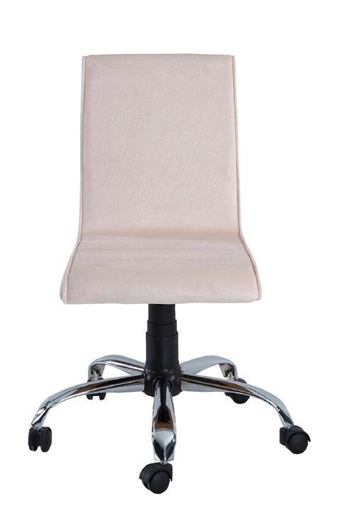 SANDİNO Papel - Krem , Kumaş, Metal Ayaklı Ofis Çalışma Sandalyesi
