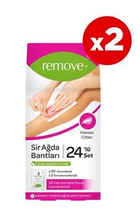 remove 24'lü Sir Ağda Bantları Hassas Ciltler X2 Adet