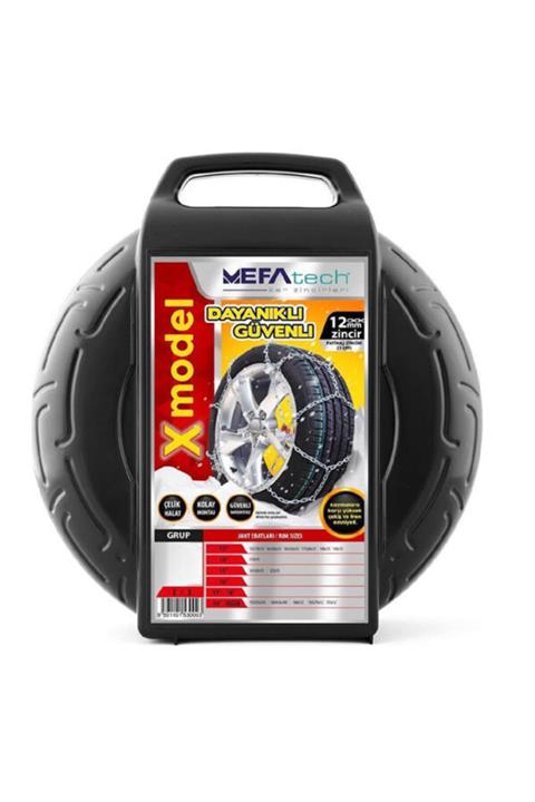 MEFATECH Takmatik X Kar Patinaj Zinciri 195/60x15 8 No