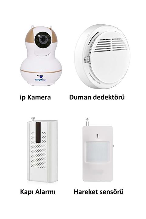 ShoppingFarm Angeleye Ks-511 Full Hd Wifi Ev Ve Bebek Ip Kamera 4in1 Full Set