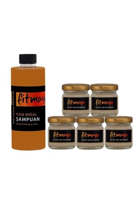 Fitmaya Bakımlı Saçlar Seti - Doğal Şampuan Kemik Iliği Saç Maskesl