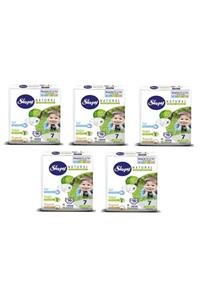 Sleepy Unisex Bebek Natural Bezi 7 Beden 16 Adet 5 Li Paket