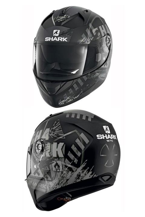 Shark Rıdıll Boş Skyd Mat Siyah Motosiklet Kask ------- Xl Beden