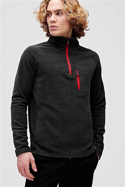 Bad Bear Husky Half-zip Polar Erkek Polar Sweatshirt 19.02.21.006-c02raven