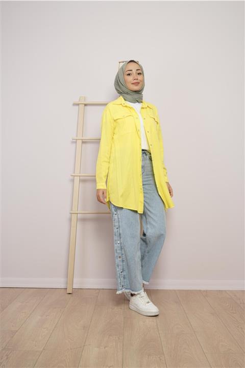 KAMİL KESKİN Omzu Dikişli Tensel Gömlek