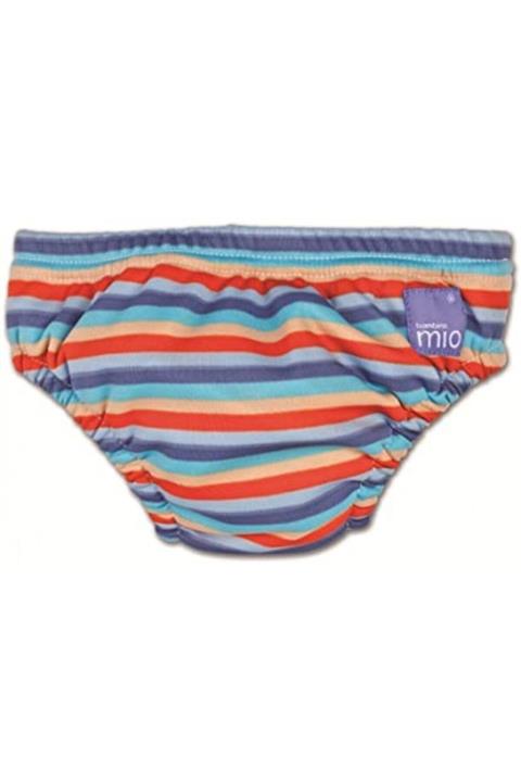 Bambino Mio Swim Nappy Bebek Mayosu Turuncu Çizgili