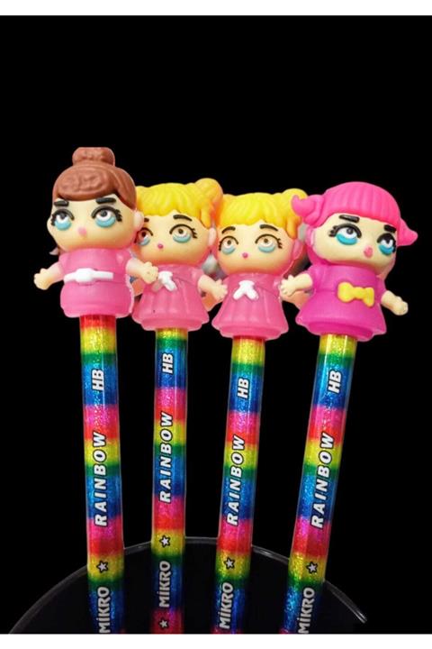 Pippa Kurşun Kalem Ve Kalem Başlıkları Seti 4 Lü Lolipop Kızlar