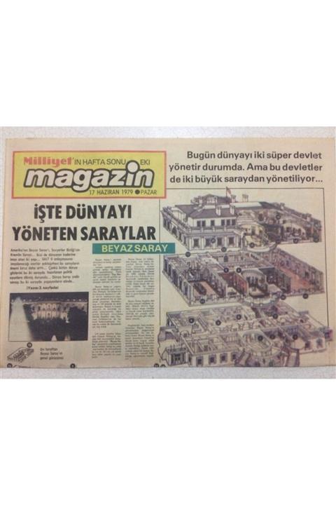 Gökçe Koleksiyon Milliyet Gazetesi Magazin Eki 17 Haziran 1979 - Orhan Gencebay Ile Müjde Ar Ikinci Filmlerini Çevird