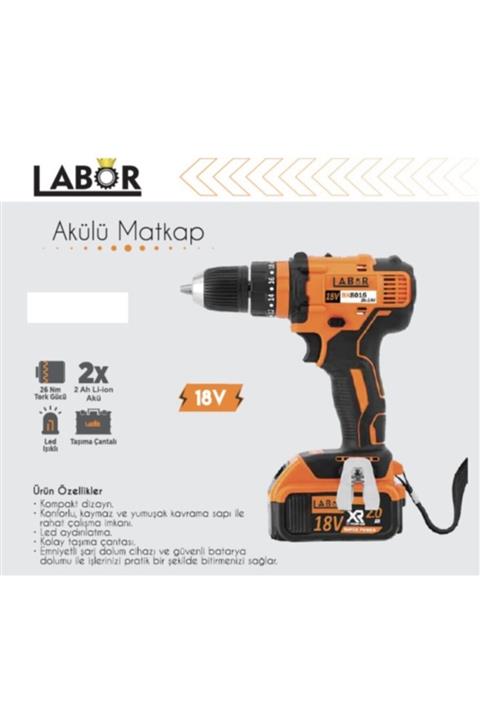 LABOR Şarjlı Matkap 18v 18650p