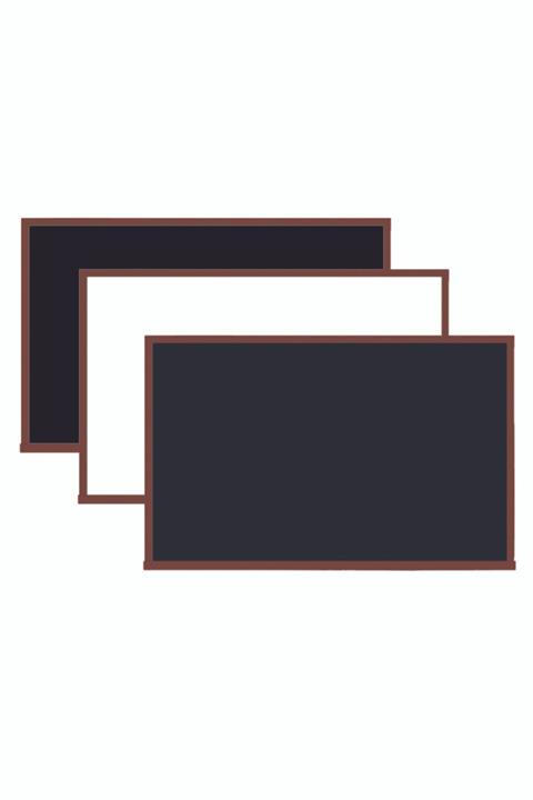 Pandas Panda Nostalji Ahşap Çerceve Lüks Yazı Tahtası 100*150 Ebat