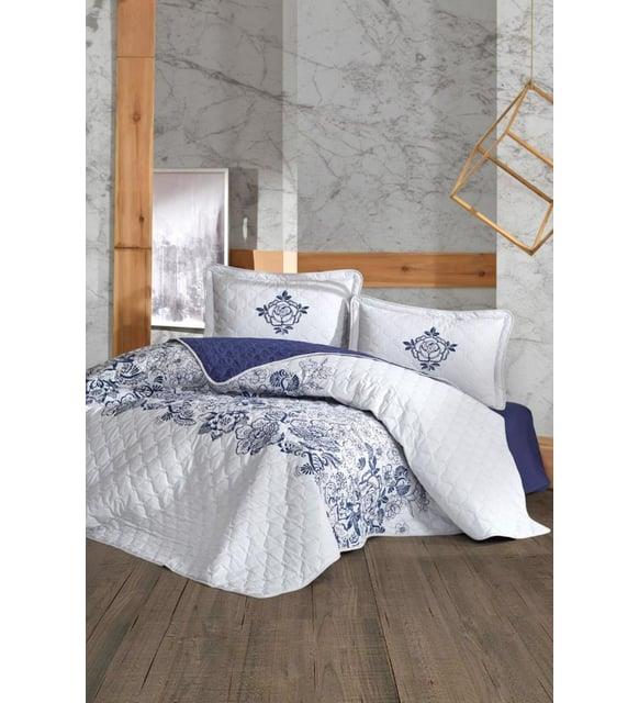 Clasy Tek Kişilik Yatak Örtüsü Mandora Lacivert