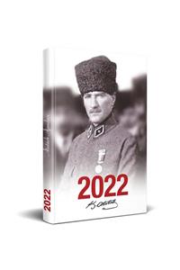 Halk Kitabevi 2022 Atatürk Ajanda Madalya Beyaz