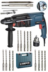 DEKOPRO POWER TOOLS Alman 3000 Watt Kırıcı Delici Hilti Matkap Metal Şanzumanlı + 15 Uç Hediyeli